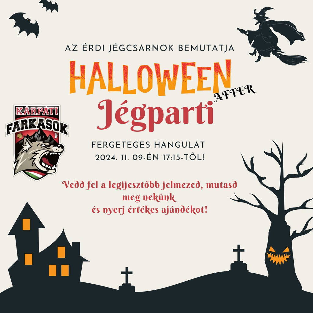 Novemberben JÖÖÖN a Halloween After Jégparti!