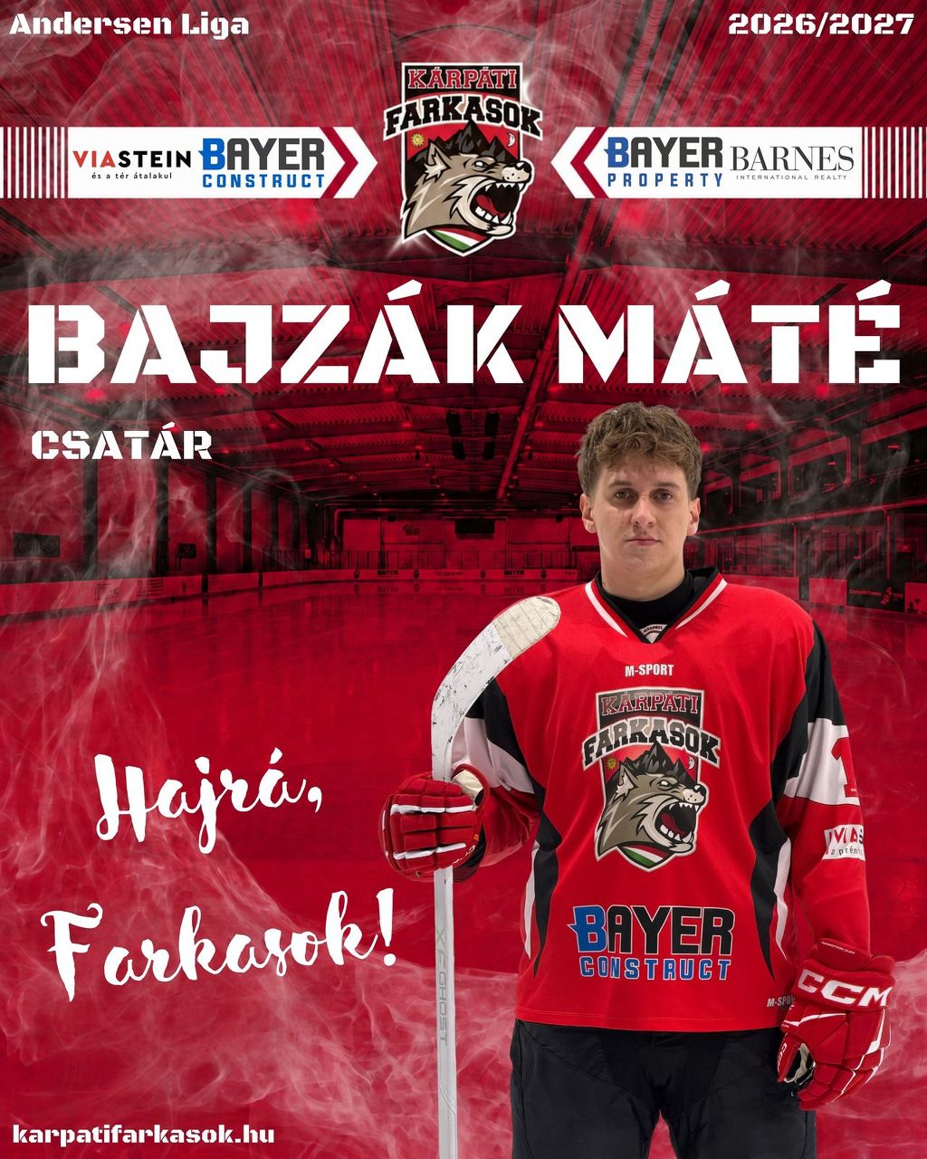 Bajzák Máté is bizonyíthat az Andersen Liga-csapatunkban