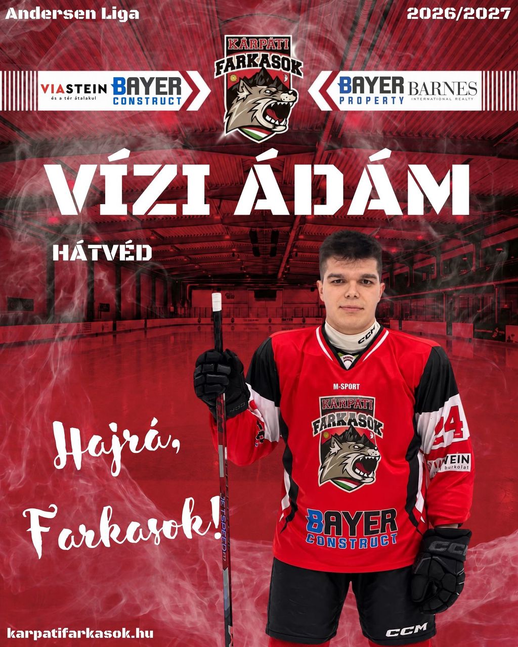 Vízi Ádám is a Farkasokkal vág neki az Andersen Ligának! 