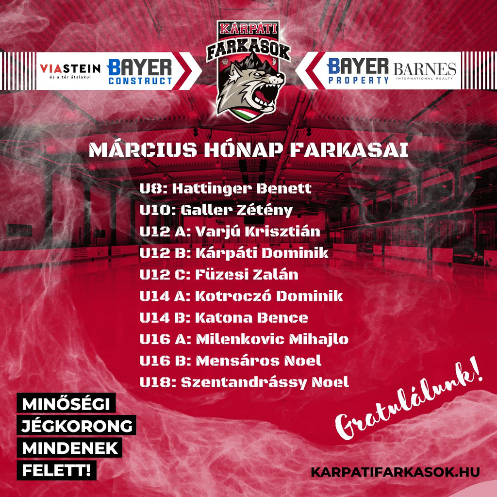 Márciusban is megválasztottuk a legjobbakat!