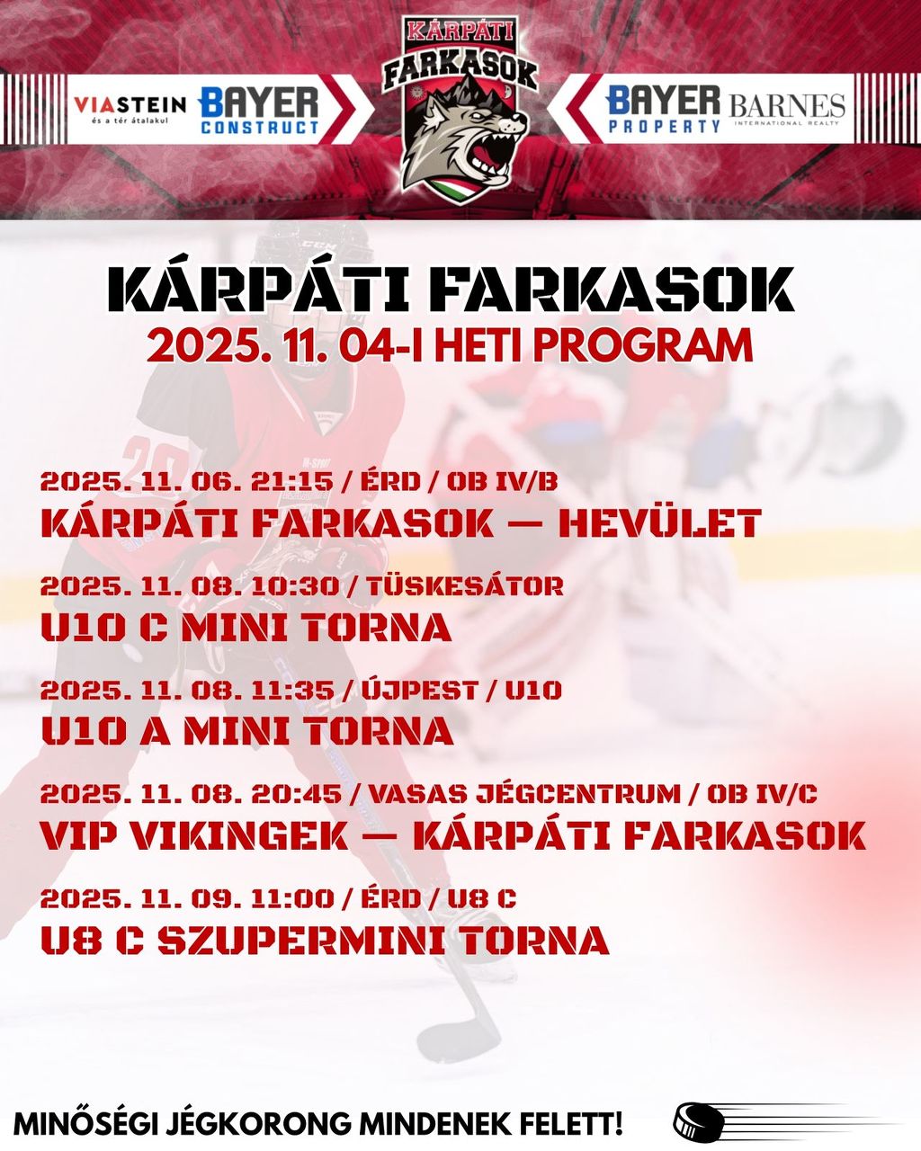 Hokimeccs ajánló (2025. 11. 03-i hét)