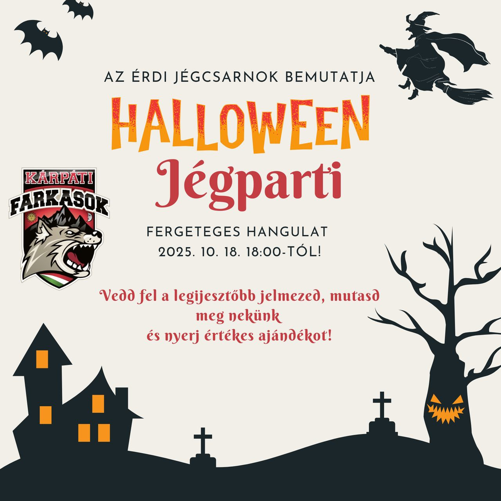 Halloween Jégparti az Érdi Jégcsarnokban!